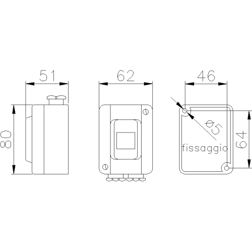 TAIS MIGNON ОДНОПОЛЮСНА КНОПКА NO 10A 400V З 1 ВХОДОМ ВЕРХНЯ СТОРОНА M20