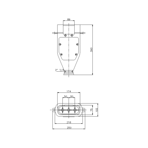 ALUPRES PLUG WITH FLAT POLES 250A 3P+E 480-500V 50-60HZ IP55