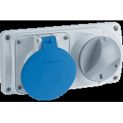 PRIMA РОЗЕТКА З МЕХАНІЧНИМ БЛОКУВАННЯМ 16A 2P+E 200-250V 50-60HZ 6H IP44