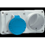 PRIMA РОЗЕТКА З МЕХАНІЧНИМ БЛОКУВАННЯМ 32A 2P+E 380-415V 50-60HZ 9H IP55