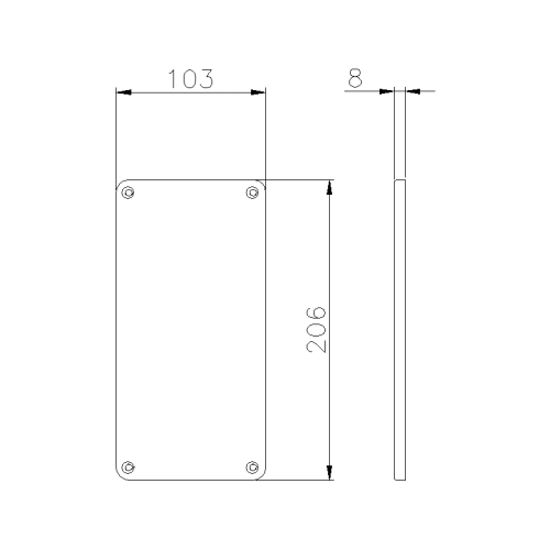 ГЛУХИЙ ФЛАНЕЦЬ PRIMA IP66/IP67