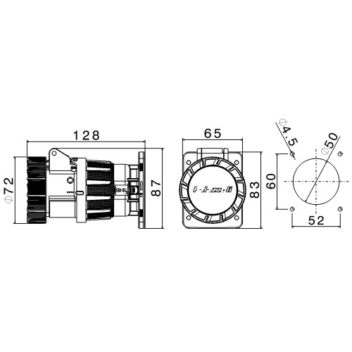 РОТОР ПРЯМИЙ РОТОРОЗПОДІЛЬНИК 2P+T 16A 110-130V 4H IP66/67/69