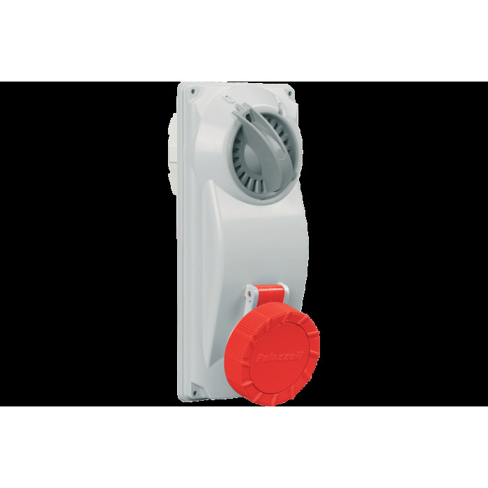 РОЗЕТКА З МЕХАНІЧНИМ БЛОКУВАННЯМ 16A 2P+E 100-130V 50-60HZ 4H IP66/IP67