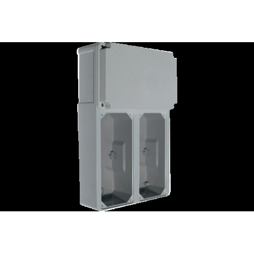 TOPTER DISTRIBUTION BOARD WITH BLIND COVER FOR 3 INTERLOCKED SOCKETS IP66