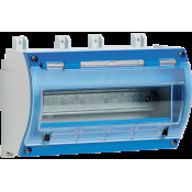 ULYSSE ENCLOSURE IN THERMOSETTING GRP WITH TRANSPARENT WINDOW 250X175X128MM