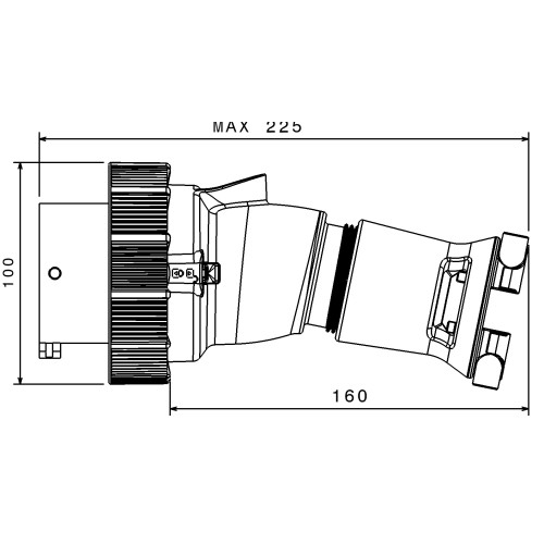 X-CEE-EX ВИЛКА ПРЯМА 3P+N+T 32A 400V 6H IP66/67 EX CAT. 3G2D