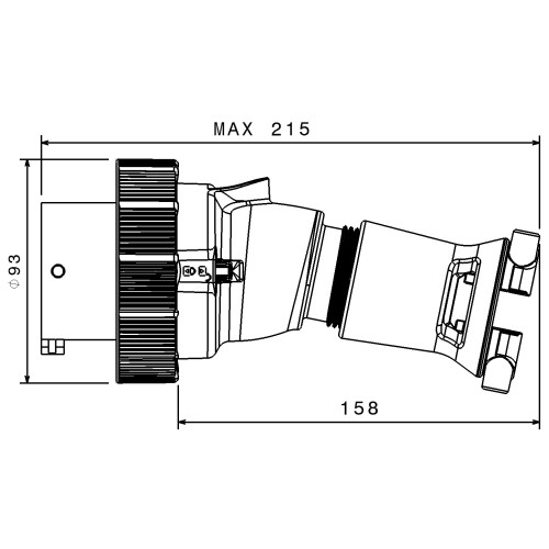 X-CEE-EX ВИЛКА ПРЯМА 3P+T 32A 110V 4H IP66/67 EX CAT. 3G2D