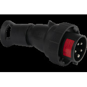 X-CEE-EX ВИЛКА ПРЯМА 3P+N+T 16A 230V 9H IP66/67 EX CAT. 3G2D