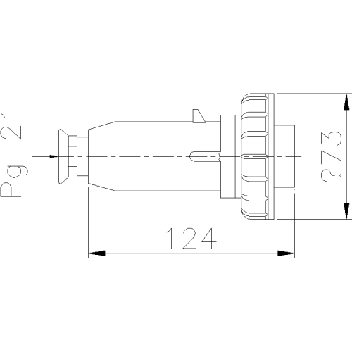 CEE НАДНИЗЬКА НАПРУГА ПРЯМА ВИЛКА 32A 2P 20-25/40-50V DC 10H IP67