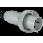 CEE НАДНИЗЬКОЇ НАПРУГИ ПРЯМА ВИЛКА ДЛЯ ПОДВІЙНОГО КАБЕЛЮ 32A 2P 40-50V 12H IP67