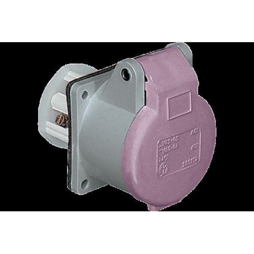 CEE НАДНИЗЬКОВОЛЬТНА ПАНЕЛЬНА РОЗЕТКА, ПРЯМА, 32A 3P 20-25/40-50V 100-200HZ 4H IP44