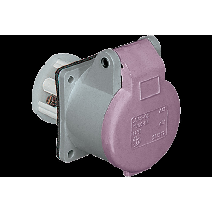 CEE НАДНИЗЬКОВОЛЬТНА РОЗЕТКА НА ПАНЕЛЬ, ПРЯМА, 32A 2P 20-25V 50-60HZ IP44 CEE НАДНИЗЬКОВОЛЬТНА РОЗЕТКА НА ПАНЕЛЬ, ПРЯМА, 32A 2P 20-25V 50-60HZ IP44