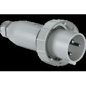 CEE НАДНИЗЬКОВОЛЬТНА ПРЯМА ВИЛКА НА ВЕЛИКИЙ СТРУМ 125A 3P 48V 50-60HZ 1H IP67