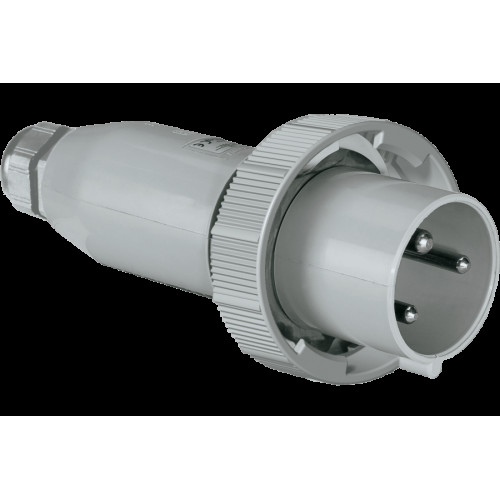 CEE НАДНИЗЬКОВОЛЬТНА ПРЯМА ВИЛКА НА ВЕЛИКИЙ СТРУМ 125A 3P 48V 50-60HZ 1H IP67