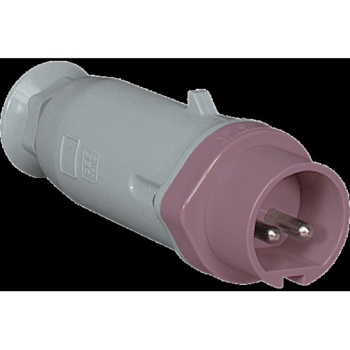 CEE НАДНИЗЬКА НАПРУГА ПРЯМА ВИЛКА 32A 2P 20-25/40-50V DC 10H IP44 CEE НАДНИЗЬКА НАПРУГА ПРЯМА ВИЛКА 32A 2P 20-25/40-50V DC 10H IP44