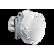 CEE НАДНИЗЬКОВОЛЬТНА ПАНЕЛЬНА РОЗЕТКА, ПРЯМА, 32A 3P 20-25/40-50V 100-200HZ 4H IP67