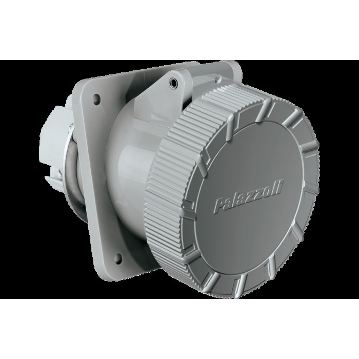 CEE НАДНИЗЬКОВОЛЬТНА ПАНЕЛЬНА РОЗЕТКА, КУТ НАХИЛУ 15°, 63A 2P 48V 50-60HZ 1H IP67 CEE НАДНИЗЬКОВОЛЬТНА ПАНЕЛЬНА РОЗЕТКА, КУТ НАХИЛУ 15°, 63A 2P 48V 50-60HZ 1H IP67