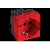 DOMOTER ІТАЛІЙСЬКО-НІМЕЦЬКИЙ СТАНДАРТ P11-P17 RED SCHUKO 10/16A 250V 2P+E - 21170R