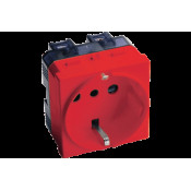 DOMOTER ІТАЛІЙСЬКО-НІМЕЦЬКИЙ СТАНДАРТ P30 RED SCHUKO 16A 250V 2P+E - 21175R DOMOTER ІТАЛІЙСЬКО-НІМЕЦЬКИЙ СТАНДАРТ P30 RED SCHUKO 16A 250V 2P+E - 21175R