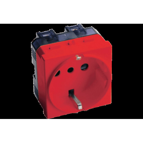 DOMOTER ІТАЛІЙСЬКО-НІМЕЦЬКИЙ СТАНДАРТ P30 RED SCHUKO 16A 250V 2P+E - 21175R DOMOTER ІТАЛІЙСЬКО-НІМЕЦЬКИЙ СТАНДАРТ P30 RED SCHUKO 16A 250V 2P+E - 21175R