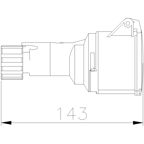 МУЛЬТИМАКС ПРЯМИЙ РОЗ'ЄМ 16A 3P+E 200-250V 50-60HZ 9H IP44