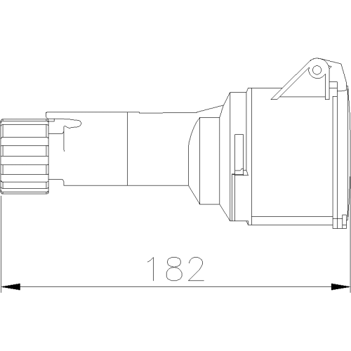 ПРЯМИЙ РОЗ'ЄМ MULTIMAX 32A 3P+N+E 100-130V 50-60HZ 4H IP44