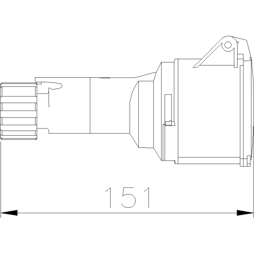 ПРЯМИЙ РОЗ'ЄМ MULTIMAX 16A 3P+N+E 200-250V 50-60HZ 9H IP44