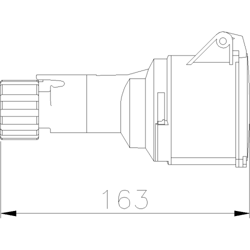 ПРЯМИЙ РОЗ'ЄМ MULTIMAX 32A 2P+E 100-130V 50-60HZ 4H IP44