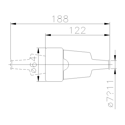 РОЗ'ЄМ 2P+E 10/16A 250V В ГУМІ 250V IP44