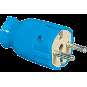 SPIN SCHUKO PLUG 2P+E 10/16A 250V IN TERMOPLASTICO IP20/IP44