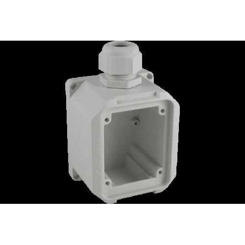 TOPTER WALL-MOUNTED BOX FOR 1 SOCKET-OUTLET AND FLANGE TOPTER SERIES 88X100 IP66/IP67
