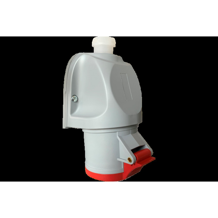 НАСТІННА РОЗЕТКА TOPTER, КУТ 90°, 16A 2P+E 200-250V 50-60HZ 6H IP44