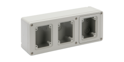 Задня коробка для настінного монтажу 3 пристроїв topTER IP55