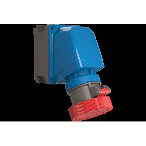 X-CEE 65° КУТОВА НАСТІННА РОЗЕТКА 32A 2P+E 110V 4H IP66/67/68/69