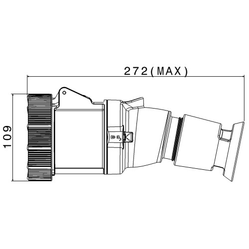 X-CEE ПРЯМИЙ РОЗ'ЄМ 63A 3P+E 110V 4H IP66/67/68/69