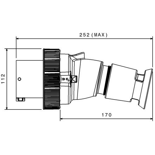 X-CEE ПРЯМА ВИЛКА 63A 2P+E 110V 4H IP66/67/68/69