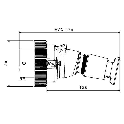 X-CEE ПРЯМА ВИЛКА 16A 3P+E 230V 9H IP66/67/68/69
