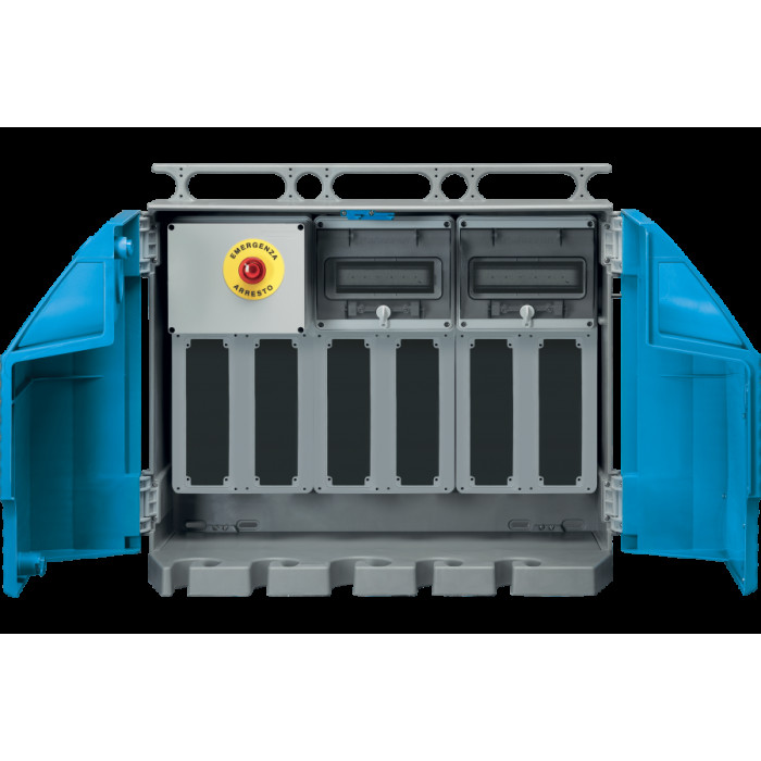 КОМПЛЕКТ ENERGYBOX ДЛЯ ЗБІРОК ASC НА 6 РОЗЕТОК, ВНУТРІШНІЙ АВАРІЙНИЙ, 6 ТОПЕРІВ 16А/32А