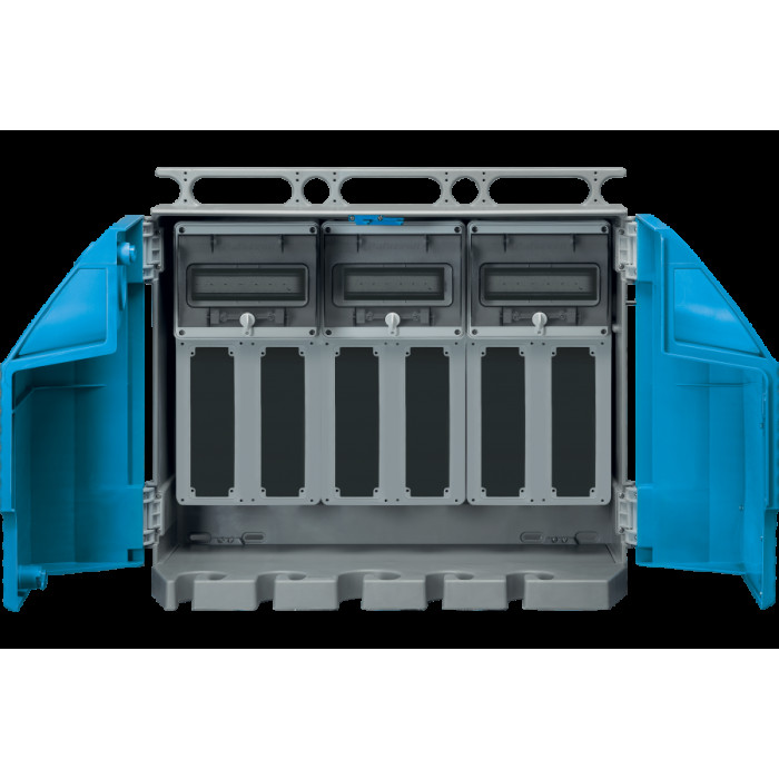 КОМПЛЕКТ ENERGYBOX ДЛЯ ЗБІРОК ASC НА 6 РОЗЕТОК, ЗОВНІШНІЙ АВАРІЙНИЙ, 6 ТОПЕРІВ 16А/32А