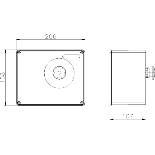 КРИШКА ENERGYBOX З АВАРІЙНОЮ КНОПКОЮ IP55