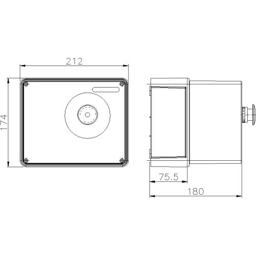 КОРОБКА ENERGYBOX З АВАРІЙНОЮ КНОПКОЮ IP55