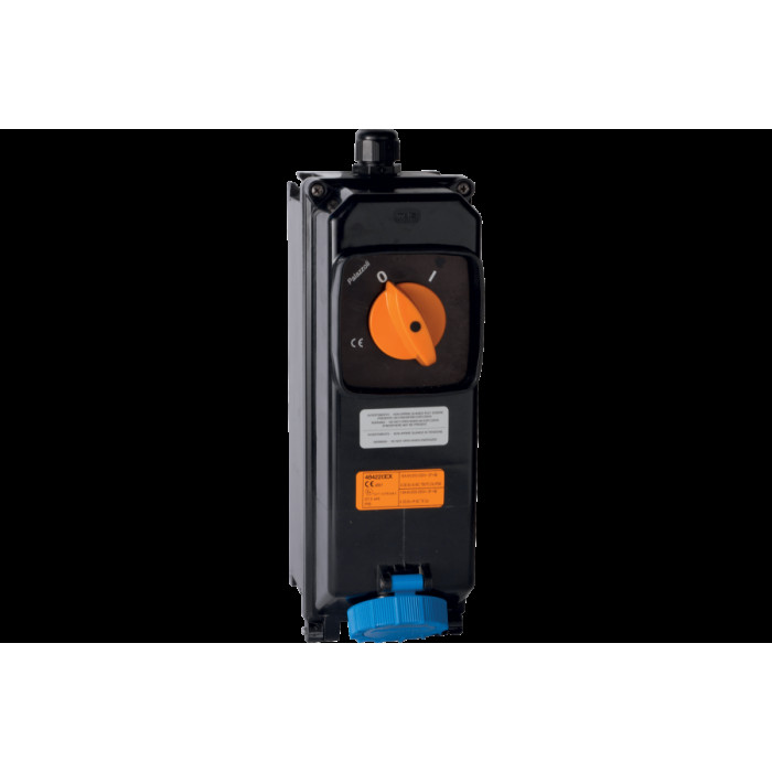 TAIS-EX РОЗЕТКА З БЛОКУВАННЯМ В ТЕРМОРЕАКТИВНІЙ ГРУПІ 3P+T 32A 110V 4H EX CAT. 2D3G NR