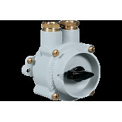 NAVE UNAV 2162 WATERTIGHT TWO-WAY SWITCH IN BRASS ENCLOSURE WITH CABLE GLAND 24X14 COMBINED UNAV 1948 M24X1,5 250V 10A 2P IP66